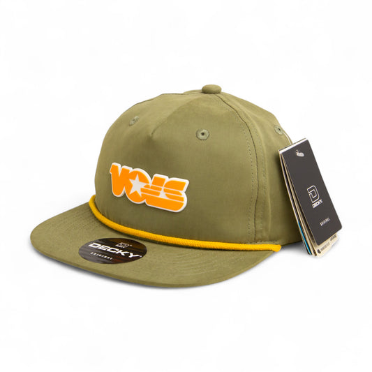 Tennessee Volunteers Retro VOLS Star Orange 3D Classic Rope Hat- Loden/ Amber