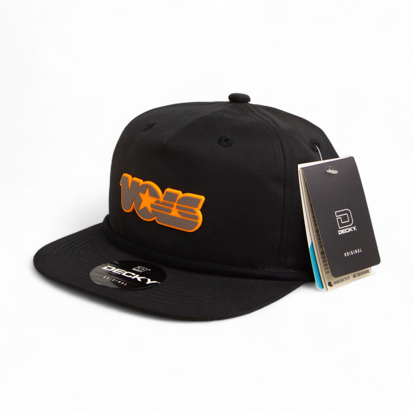 Tennessee Volunteers Retro VOLS Star Charcoal 3D Classic Rope Hat- Black