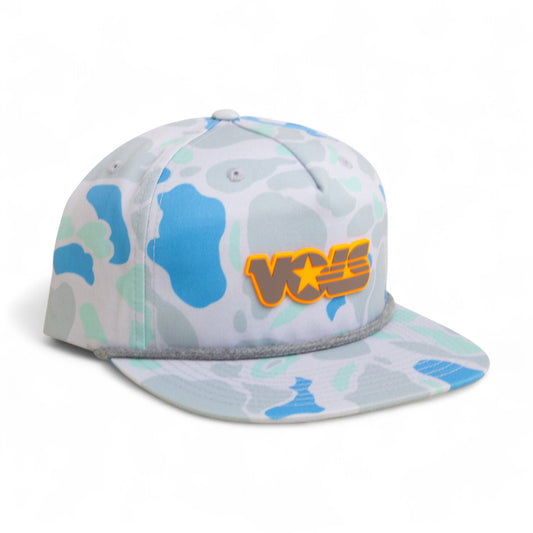 Tennessee Volunteers Retro VOLS Star Charcoal 3D Umpqua Rope Hat- Saltwater Duck Camo/ Charcoal