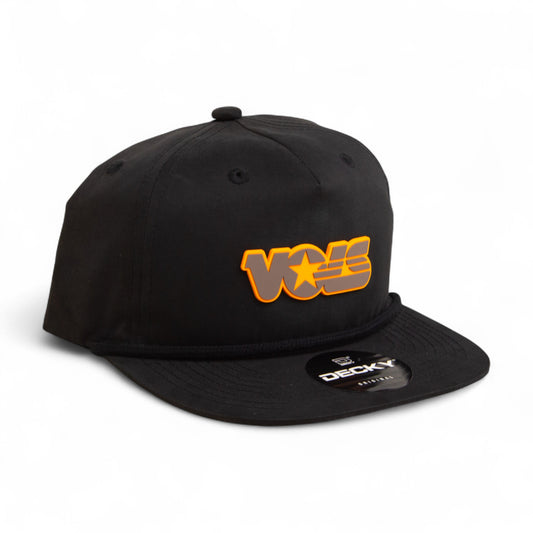 Tennessee Volunteers Retro VOLS Star Charcoal 3D Classic Rope Hat- Black