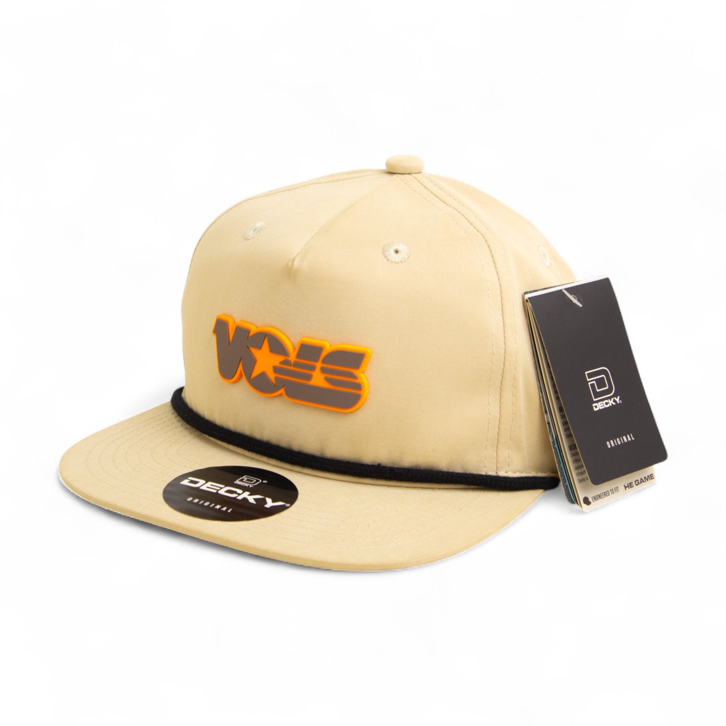 Tennessee Volunteers Retro VOLS Star Charcoal 3D Classic Rope Hat- Birch/ Black