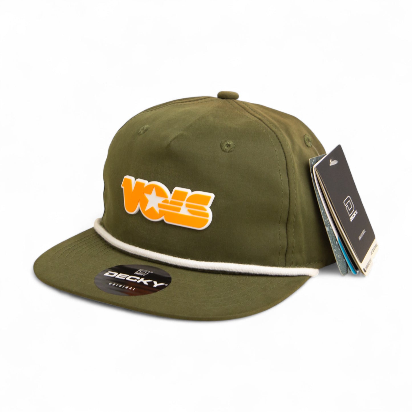 Tennessee Volunteers Retro VOLS Star Orange 3D Classic Rope Hat- Olive/ White