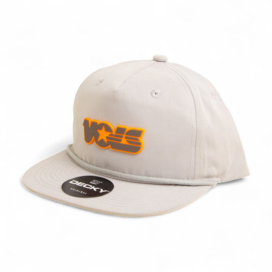 Tennessee Volunteers Retro VOLS Star Charcoal 3D Classic Rope Hat- Grey