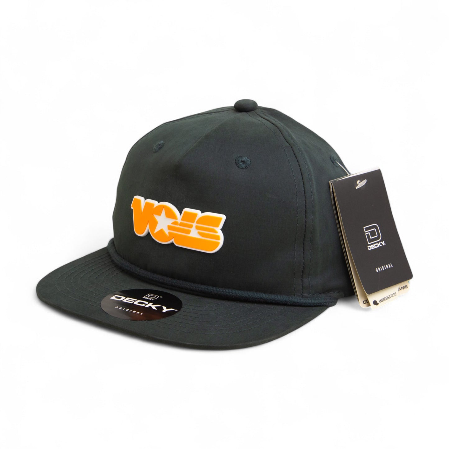 Tennessee Volunteers Retro VOLS Star Orange 3D Classic Rope Hat- Charcoal