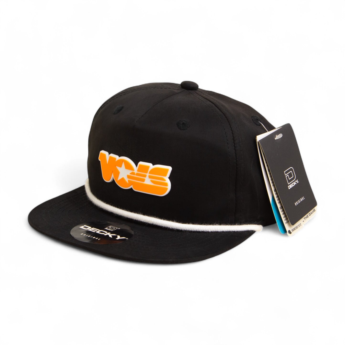 Tennessee Volunteers Retro VOLS Star Orange 3D Classic Rope Hat- Black/ White