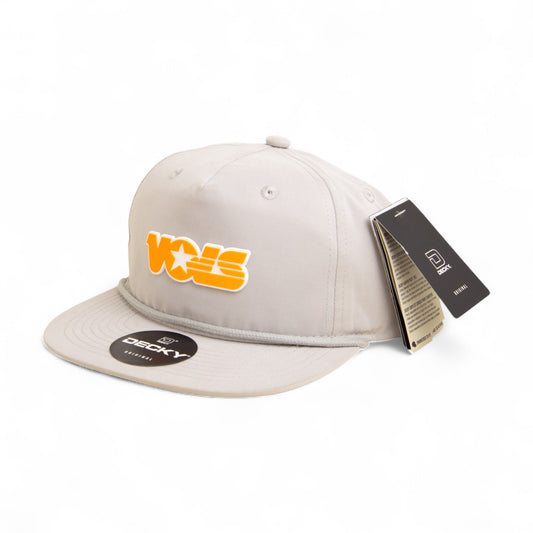 Tennessee Volunteers Retro VOLS Star Orange 3D Classic Rope Hat- Grey