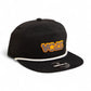 Tennessee Volunteers Retro VOLS Star Charcoal 3D Classic Rope Hat- Black/ White