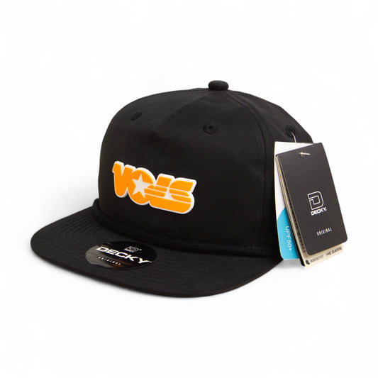 Tennessee Volunteers Retro VOLS Star Orange 3D Classic Rope Hat- Black