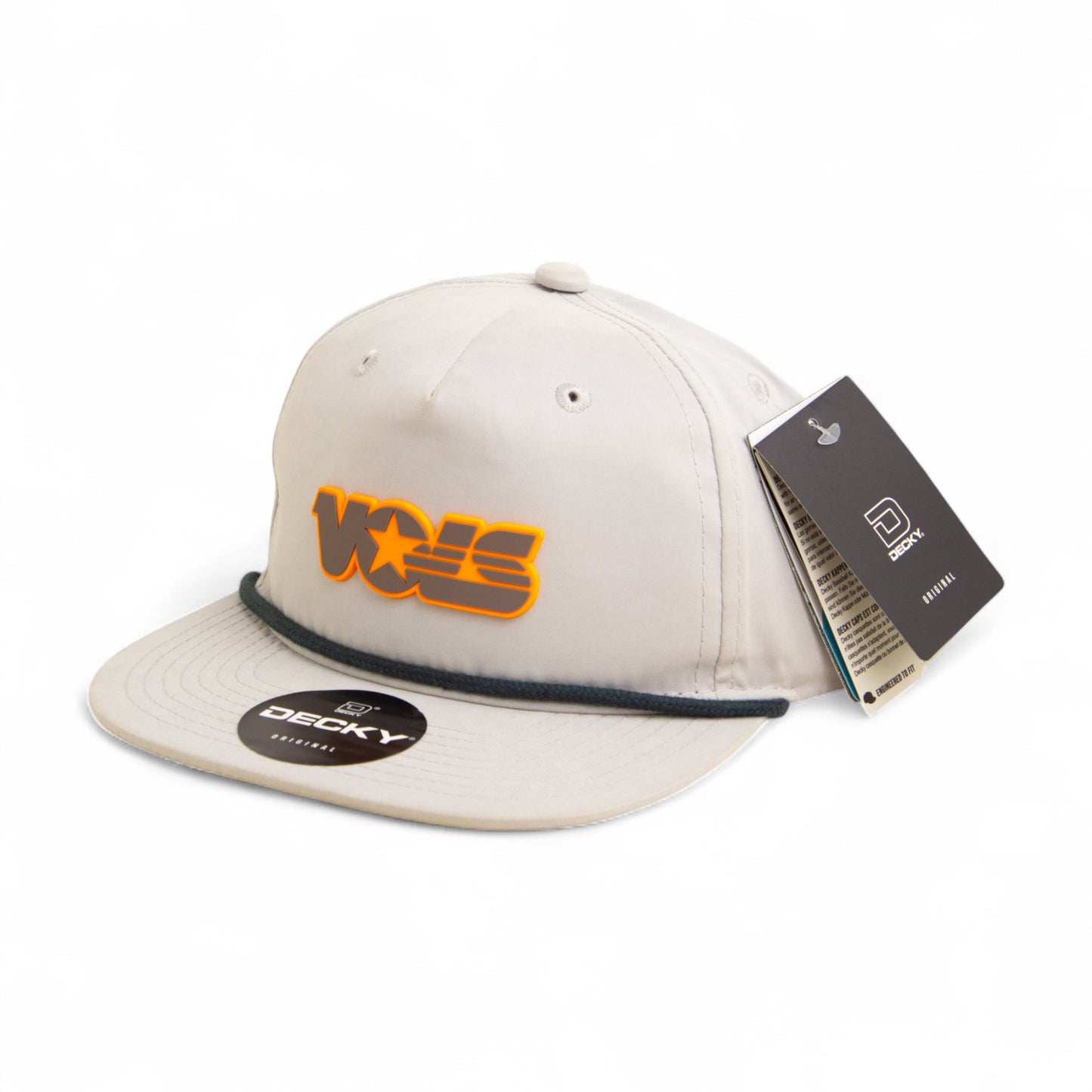 Tennessee Volunteers Retro VOLS Star Charcoal 3D Classic Rope Hat- Grey/ Charcoal