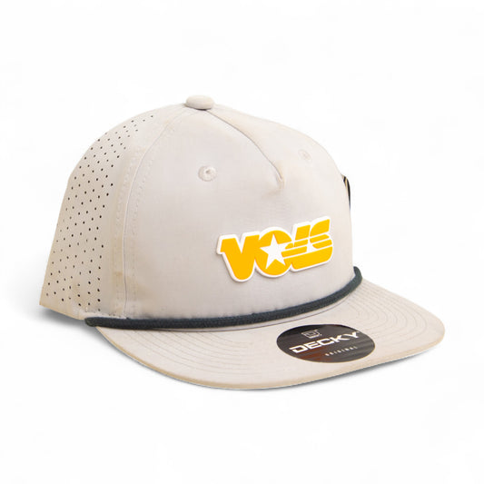 Tennessee Volunteers Retro VOLS Star Orange 3D Perforated Rope Hat- Grey/ Charcoal
