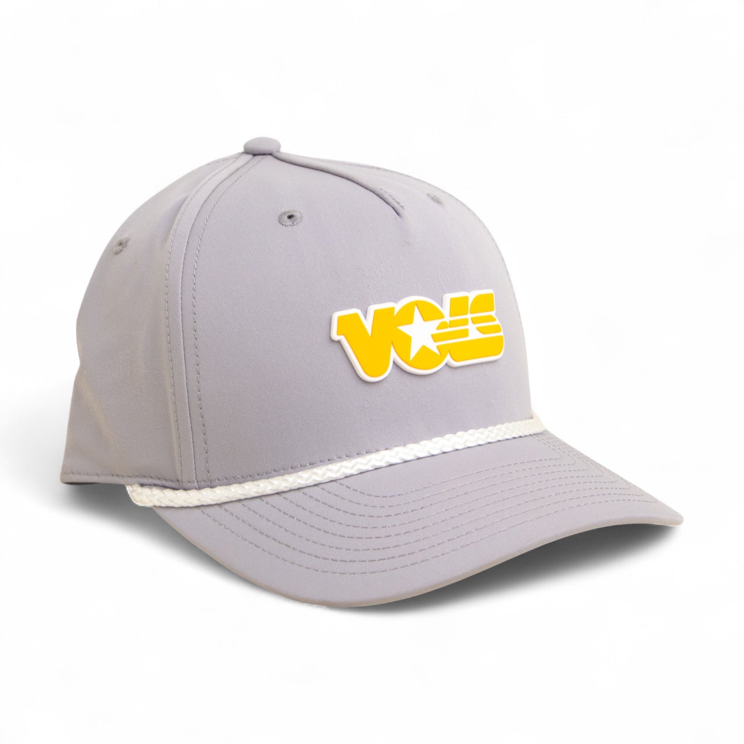 Tennessee Volunteers Retro VOLS Star Orange 3D Five Panel Classic Rope Hat- Grey/ White