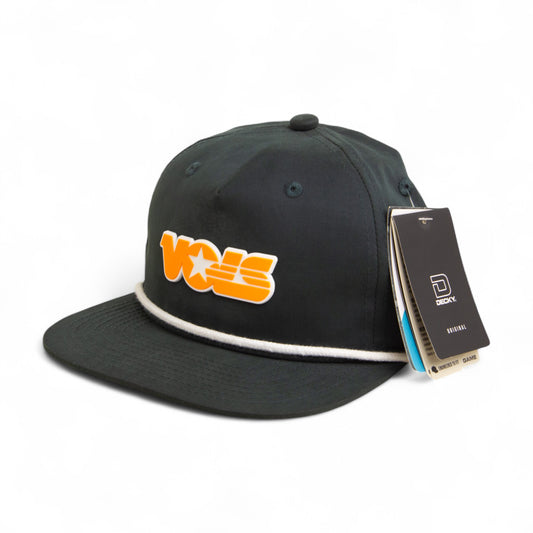 Tennessee Volunteers Retro VOLS Star Orange 3D Classic Rope Hat- Charcoal/ White