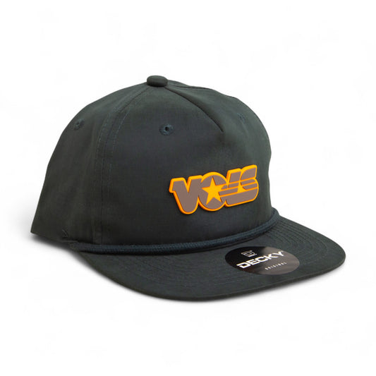 Tennessee Volunteers Retro VOLS Star Charcoal 3D Classic Rope Hat- Charcoal