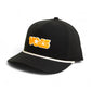 Tennessee Volunteers Retro VOLS Star Orange 3D Five Panel Classic Rope Hat- Black/ White