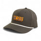 Tennessee Volunteers Retro VOLS Star Charcoal 3D Five Panel Classic Rope Hat- Olive/ White