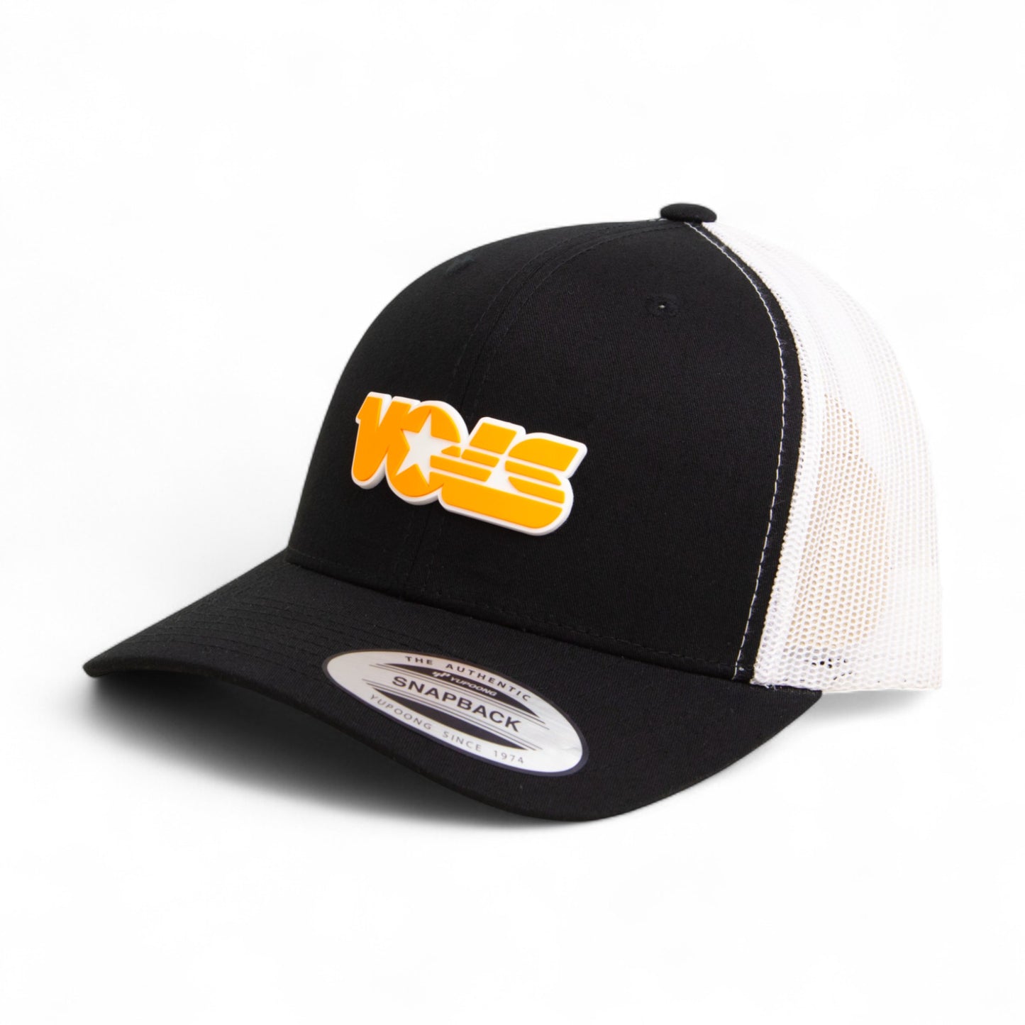 Tennessee Volunteers Retro VOLS Star Orange 3D YP Snapback Trucker Hat- Black/ White