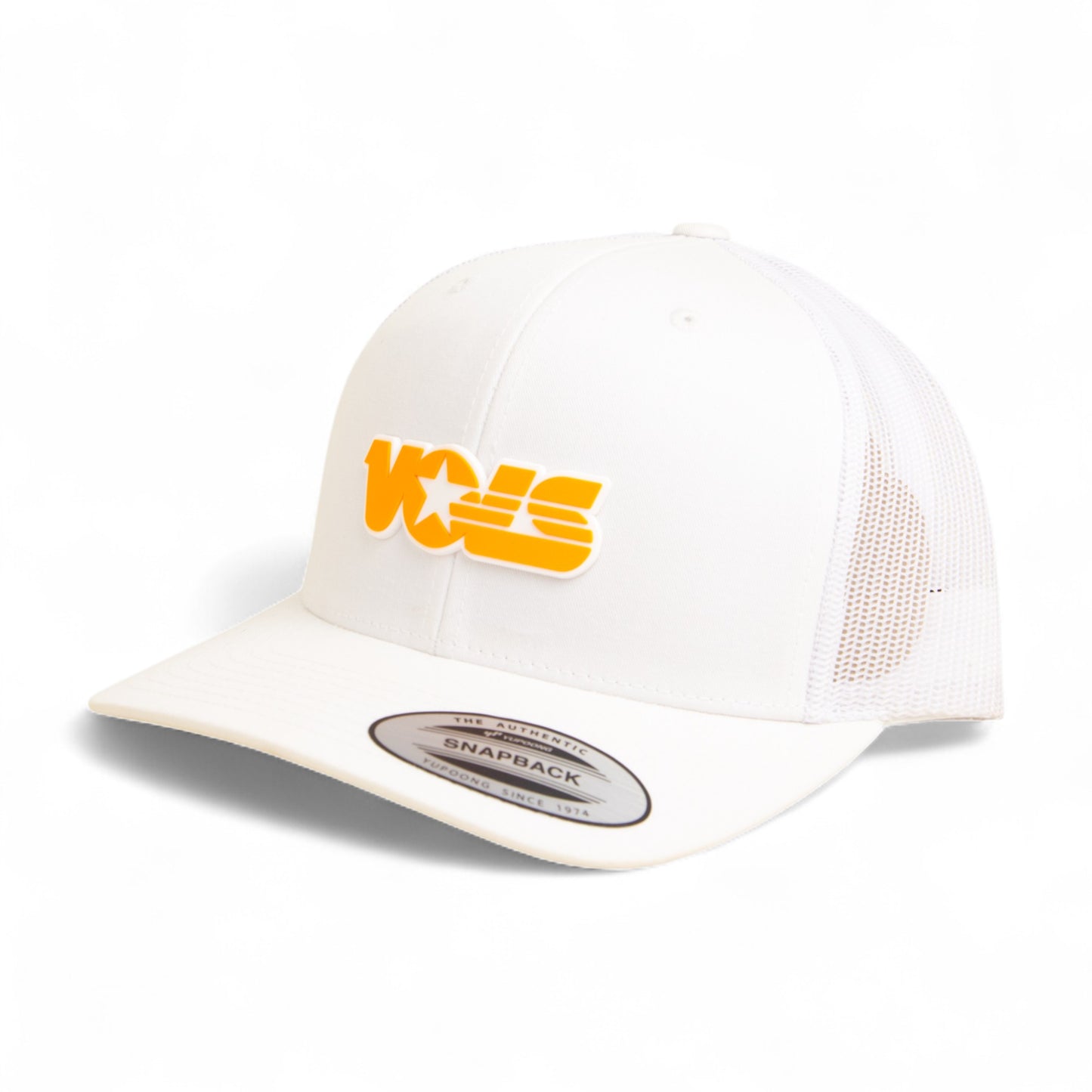 Tennessee Volunteers Retro VOLS Star Orange 3D YP Snapback Trucker Hat- White