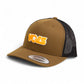 Tennessee Volunteers Retro VOLS Star Orange 3D YP Snapback Trucker Hat- Coyote/ Black