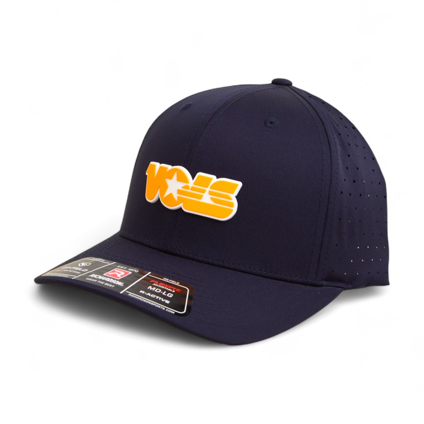 Tennessee Volunteers Retro VOLS Star Orange 3D Laser Perf R-Flex Cap- Navy