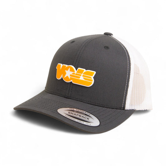 Tennessee Volunteers Retro VOLS Star Orange 3D YP Snapback Trucker Hat- Charcoal/ White