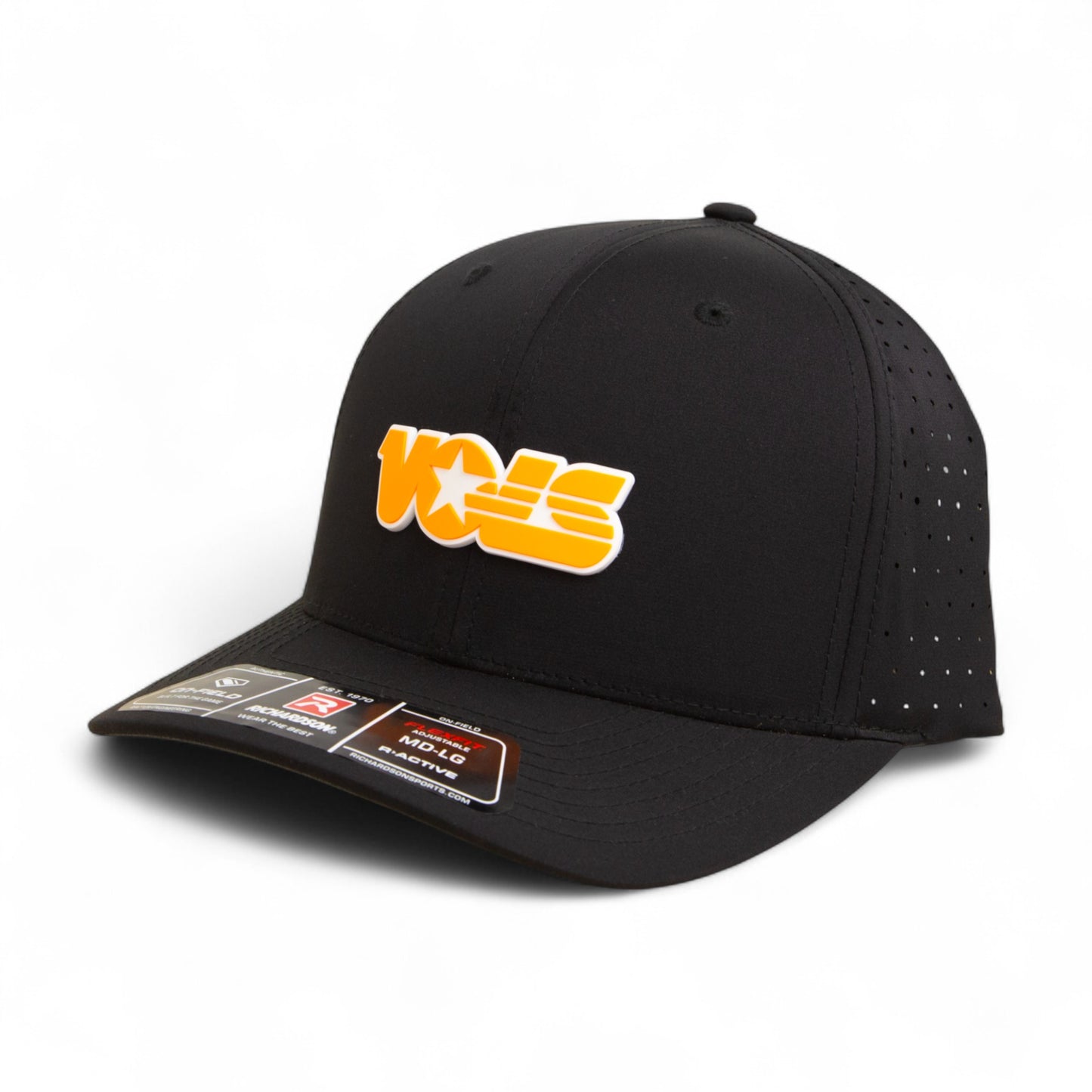Tennessee Volunteers Retro VOLS Star Orange 3D Laser Perf R-Flex Cap- Black