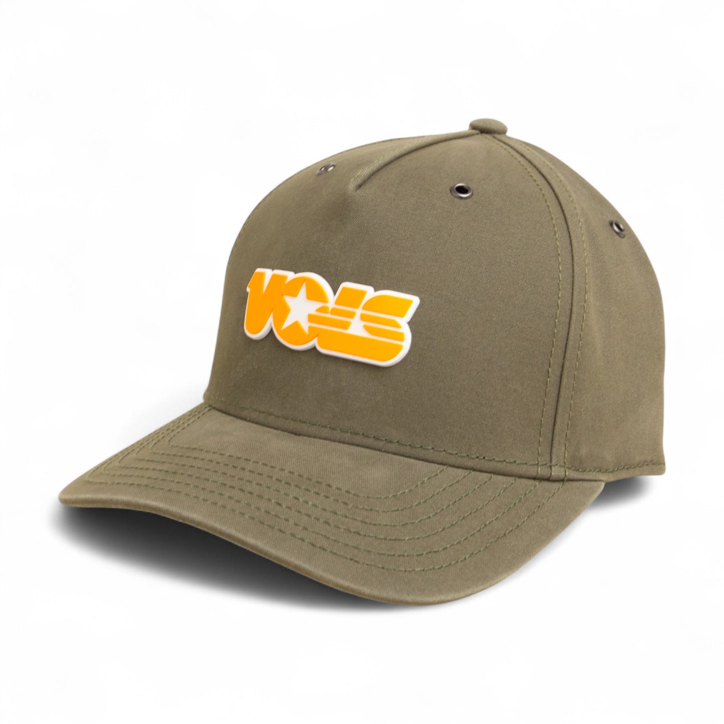 Tennessee Volunteers Retro VOLS Star Orange 3D Snapback Canvas Hat- Olive