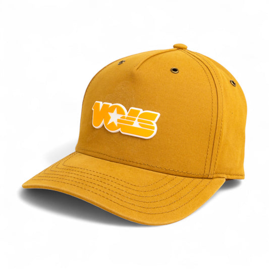 Tennessee Volunteers Retro VOLS Star Orange 3D Snapback Canvas Hat- Wheat