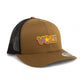 Tennessee Volunteers Retro VOLS Star Charcoal 3D YP Snapback Trucker Hat- Coyote/ Black