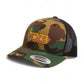 Tennessee Volunteers Retro VOLS Star Charcoal 3D YP Snapback Trucker Hat- Army Camo/ Black