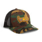 Tennessee Volunteers Retro VOLS Star Charcoal 3D YP Snapback Trucker Hat- Army Camo/ Black