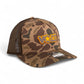 Tennessee Volunteers Retro VOLS Star Charcoal 3D Snapback Trucker Hat- Bark Duck Camo/ Brown