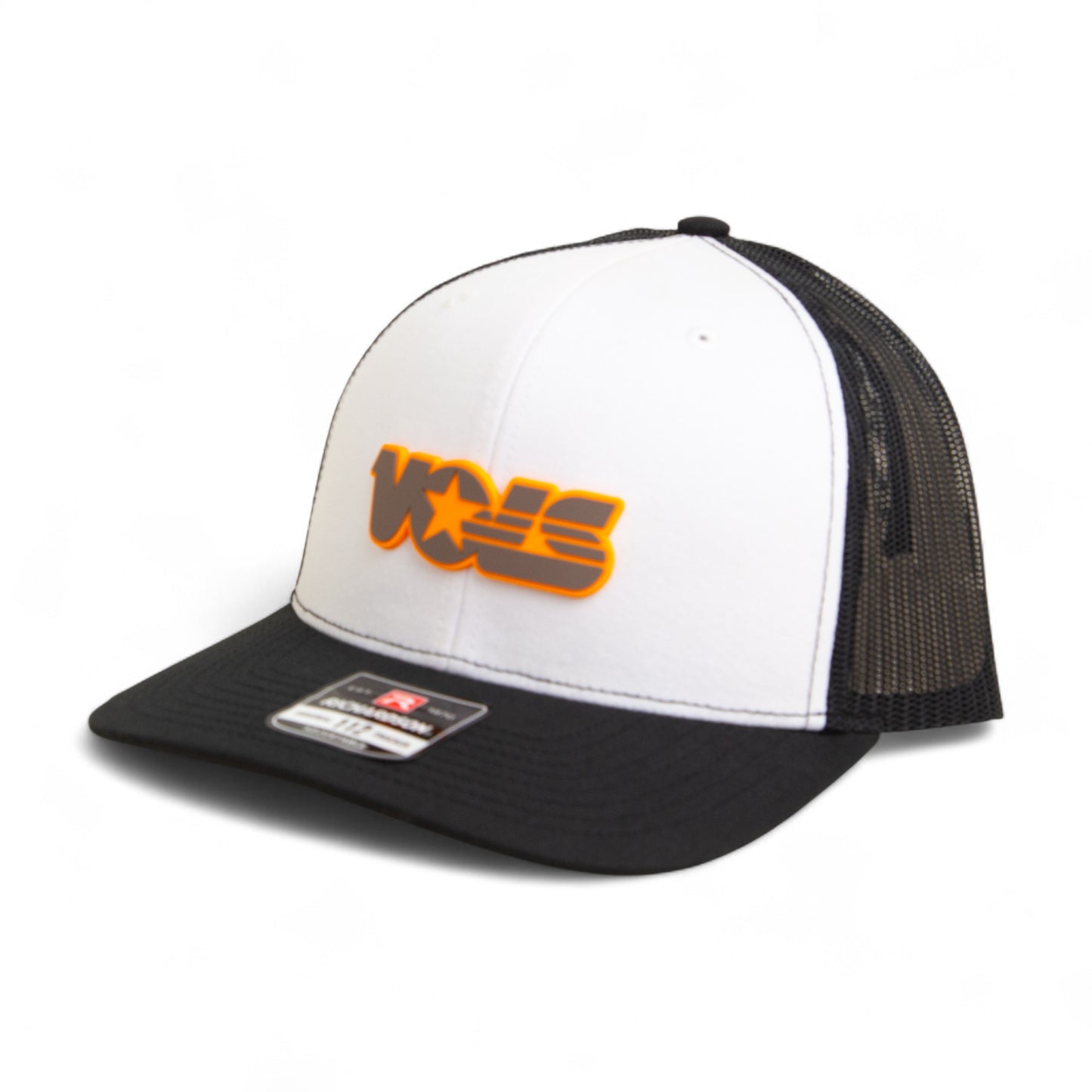 Tennessee Volunteers Retro VOLS Star Charcoal 3D Snapback Trucker Hat- White/ Black