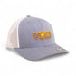 Tennessee Volunteers Retro VOLS Star Charcoal 3D YP Snapback Trucker Hat- Heather Grey/ White