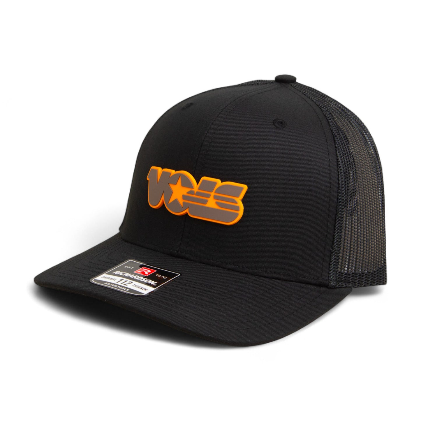 Tennessee Volunteers Retro VOLS Star Charcoal 3D Snapback Trucker Hat- Black