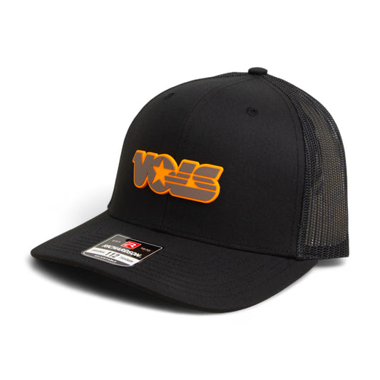 Tennessee Volunteers Retro VOLS Star Charcoal 3D Snapback Trucker Hat- Black