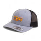Tennessee Volunteers Retro VOLS Star Charcoal 3D YP Snapback Trucker Hat- Heather Grey/ Black