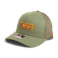 Tennessee Volunteers Retro VOLS Star Charcoal 3D Snapback Trucker Hat- Loden