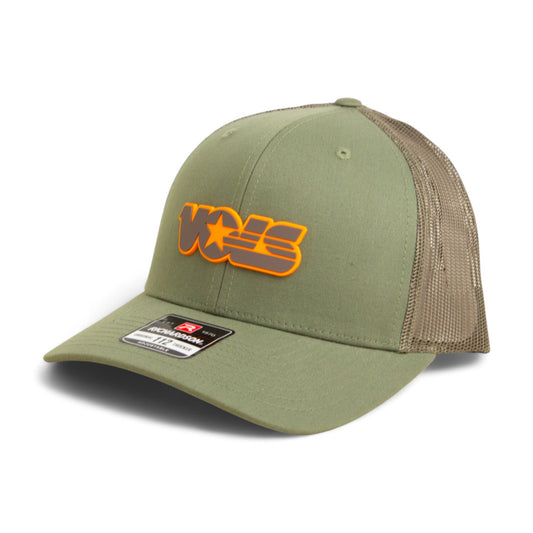 Tennessee Volunteers Retro VOLS Star Charcoal 3D Snapback Trucker Hat- Loden