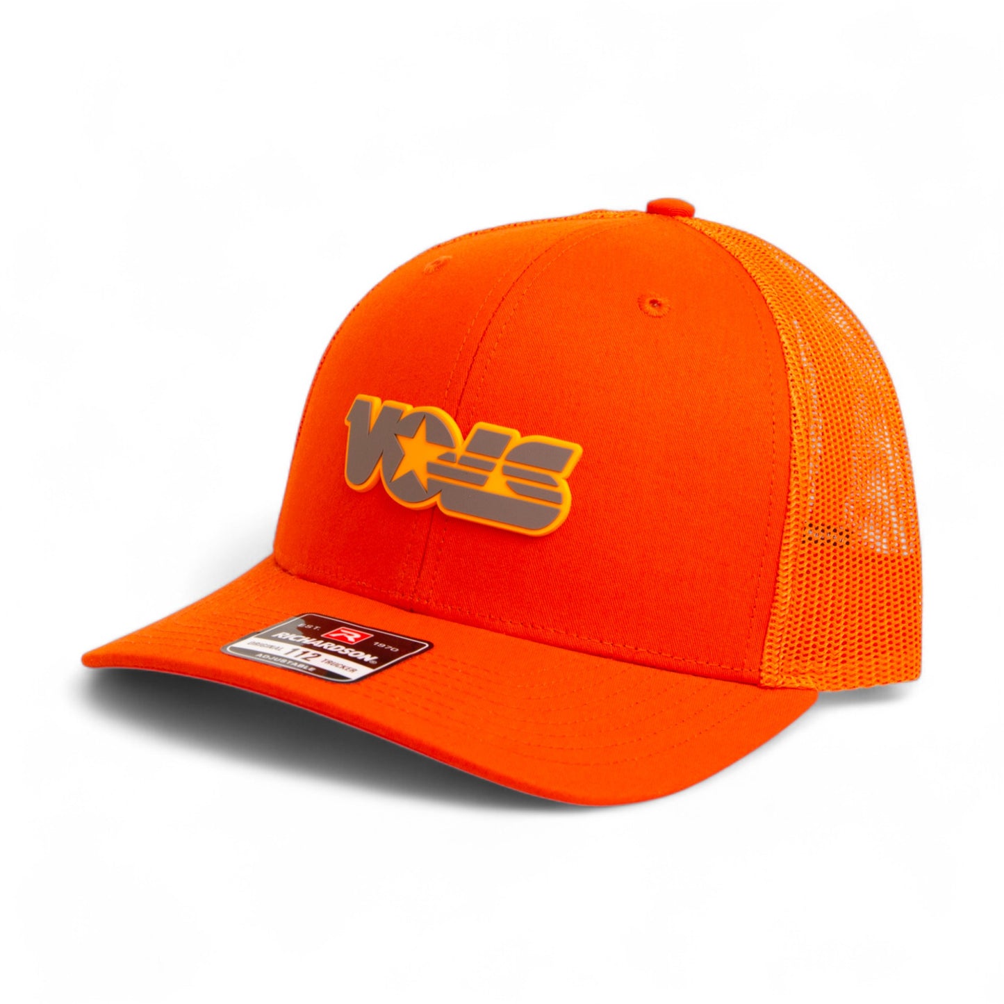 Tennessee Volunteers Retro VOLS Star Charcoal 3D Snapback Trucker Hat- Orange