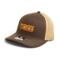 Tennessee Volunteers Retro VOLS Star Charcoal 3D Snapback Trucker Hat- Brown/ Tan
