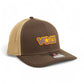 Tennessee Volunteers Retro VOLS Star Charcoal 3D Snapback Trucker Hat- Brown/ Tan