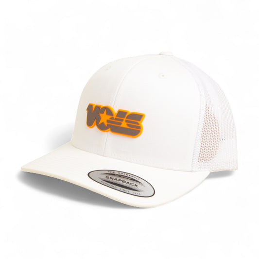 Tennessee Volunteers Retro VOLS Star Charcoal 3D YP Snapback Trucker Hat- White