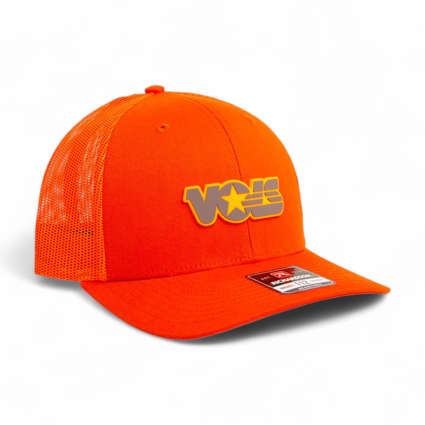 Tennessee Volunteers Retro VOLS Star Charcoal 3D Snapback Trucker Hat- Orange