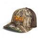 Tennessee Volunteers Retro VOLS Star Charcoal 3D Snapback Trucker Hat- Realtree Edge/ Brown