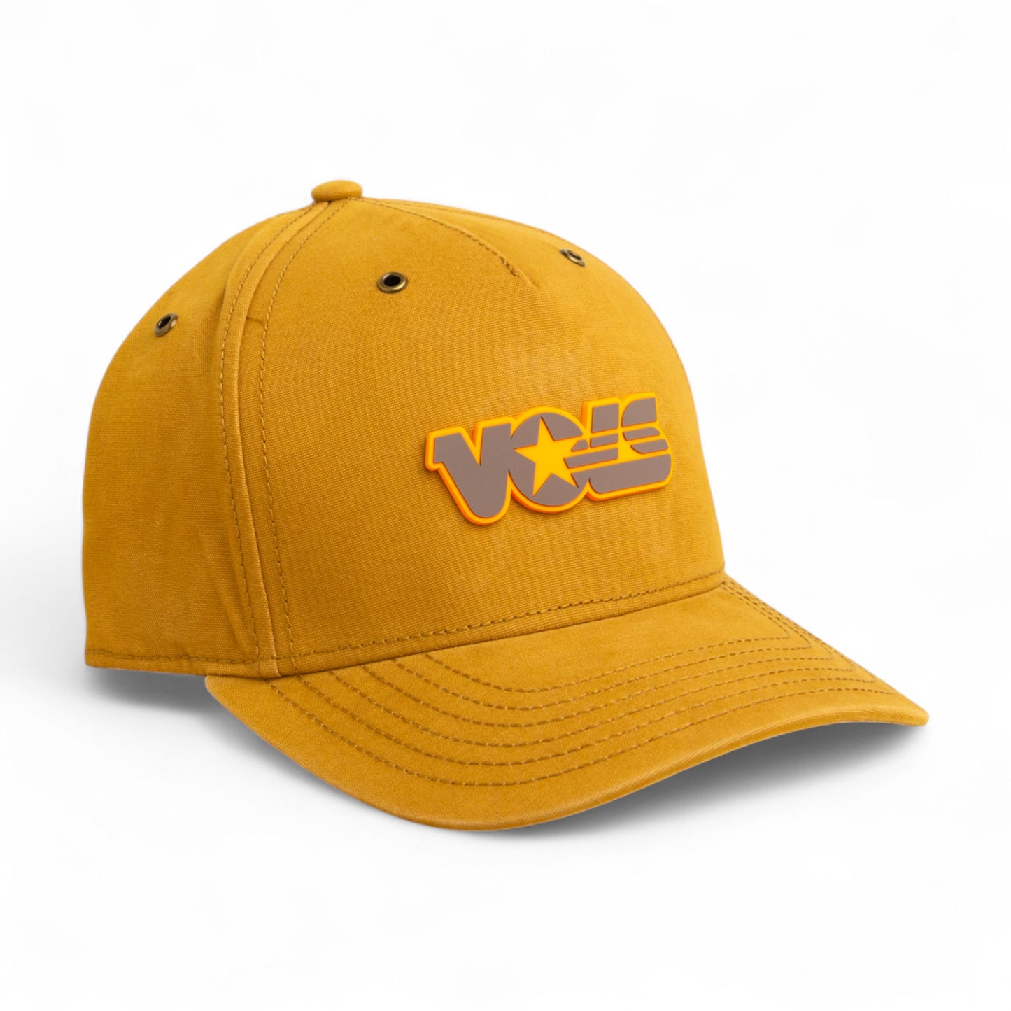 Tennessee Volunteers Retro VOLS Star Charcoal 3D Snapback Canvas Hat- Wheat