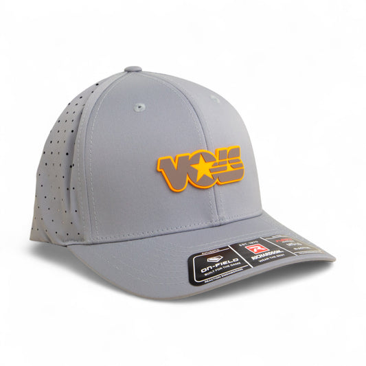 Tennessee Volunteers Retro VOLS Star Charcoal 3D Laser Perf R-Flex Cap- Grey