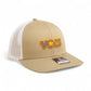 Tennessee Volunteers Retro VOLS Star Charcoal 3D Snapback Trucker Hat- Tan/ White