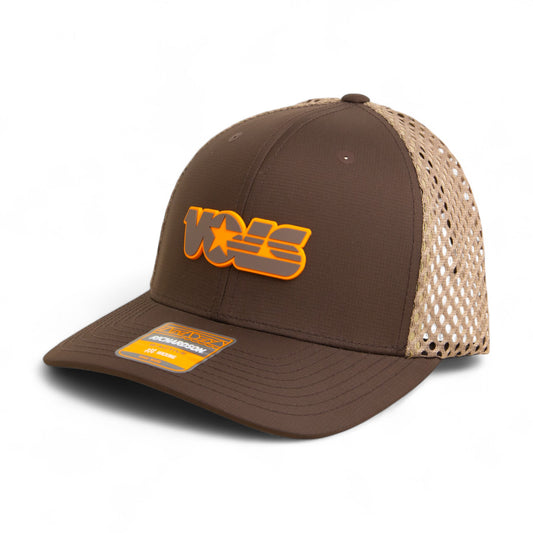 Tennessee Volunteers Retro VOLS Star Charcoal 3D Snapback Tilikum Trucker Hat- Brown/ Tan