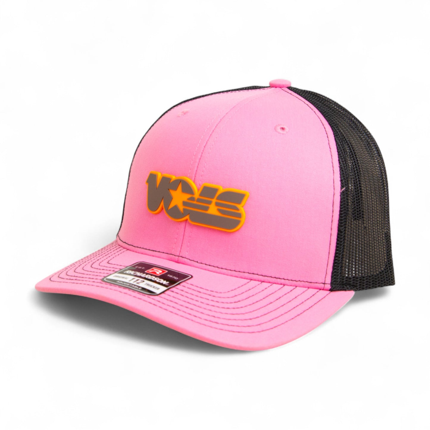 Tennessee Volunteers Retro VOLS Star Charcoal 3D Snapback Trucker Hat- Pink/ Black