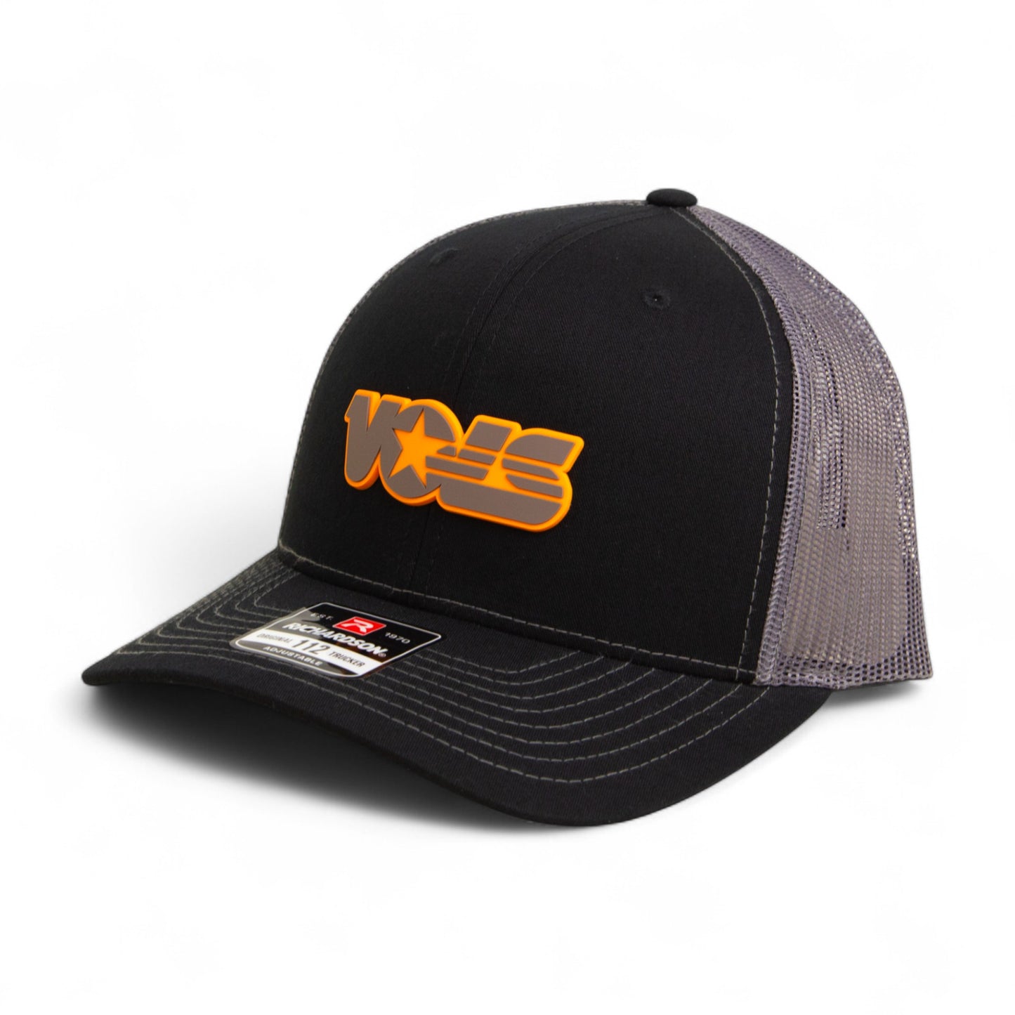Tennessee Volunteers Retro VOLS Star Charcoal 3D Snapback Trucker Hat- Black/ Charcoal